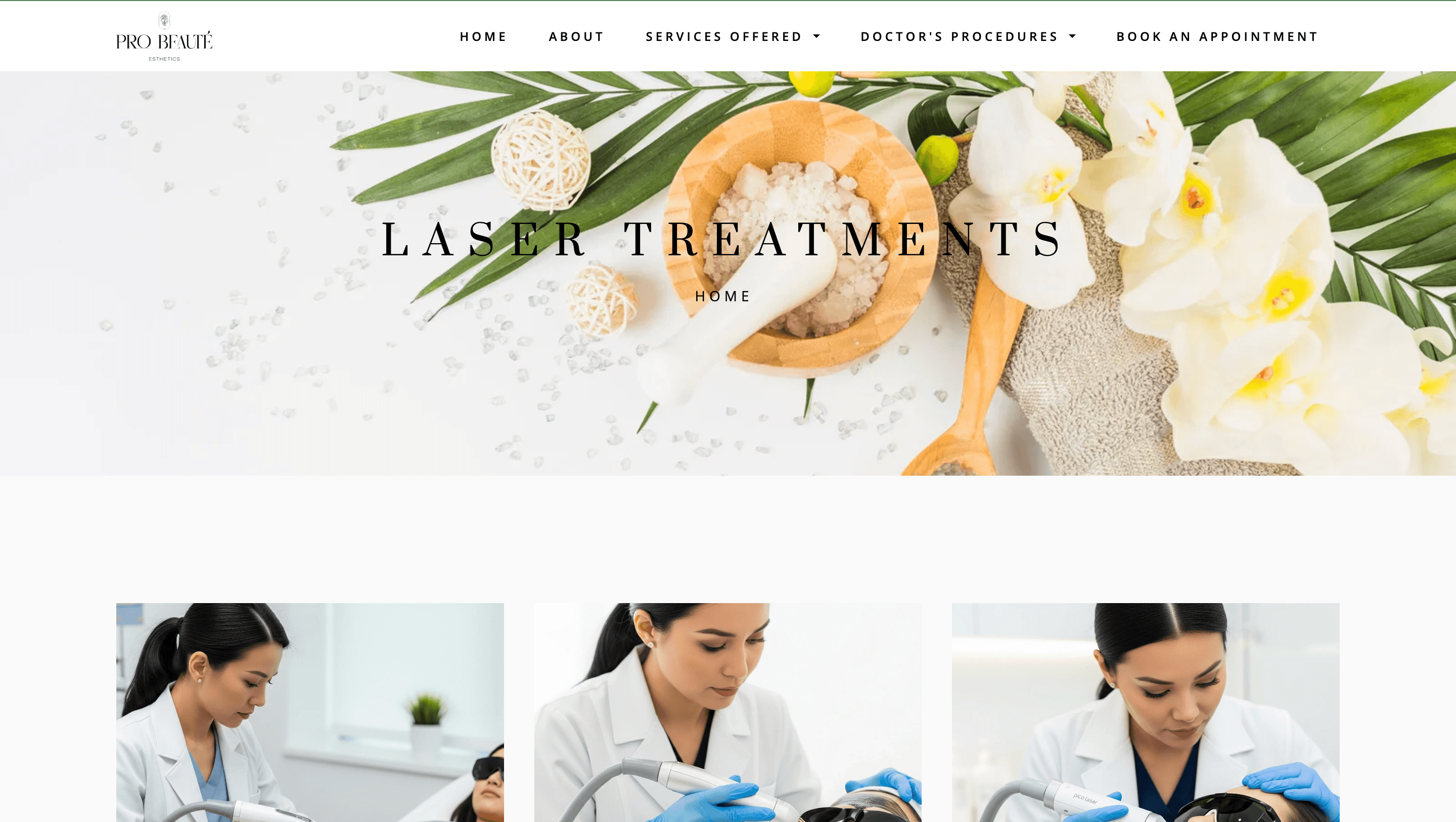 Probeauteph Website screenshot 1