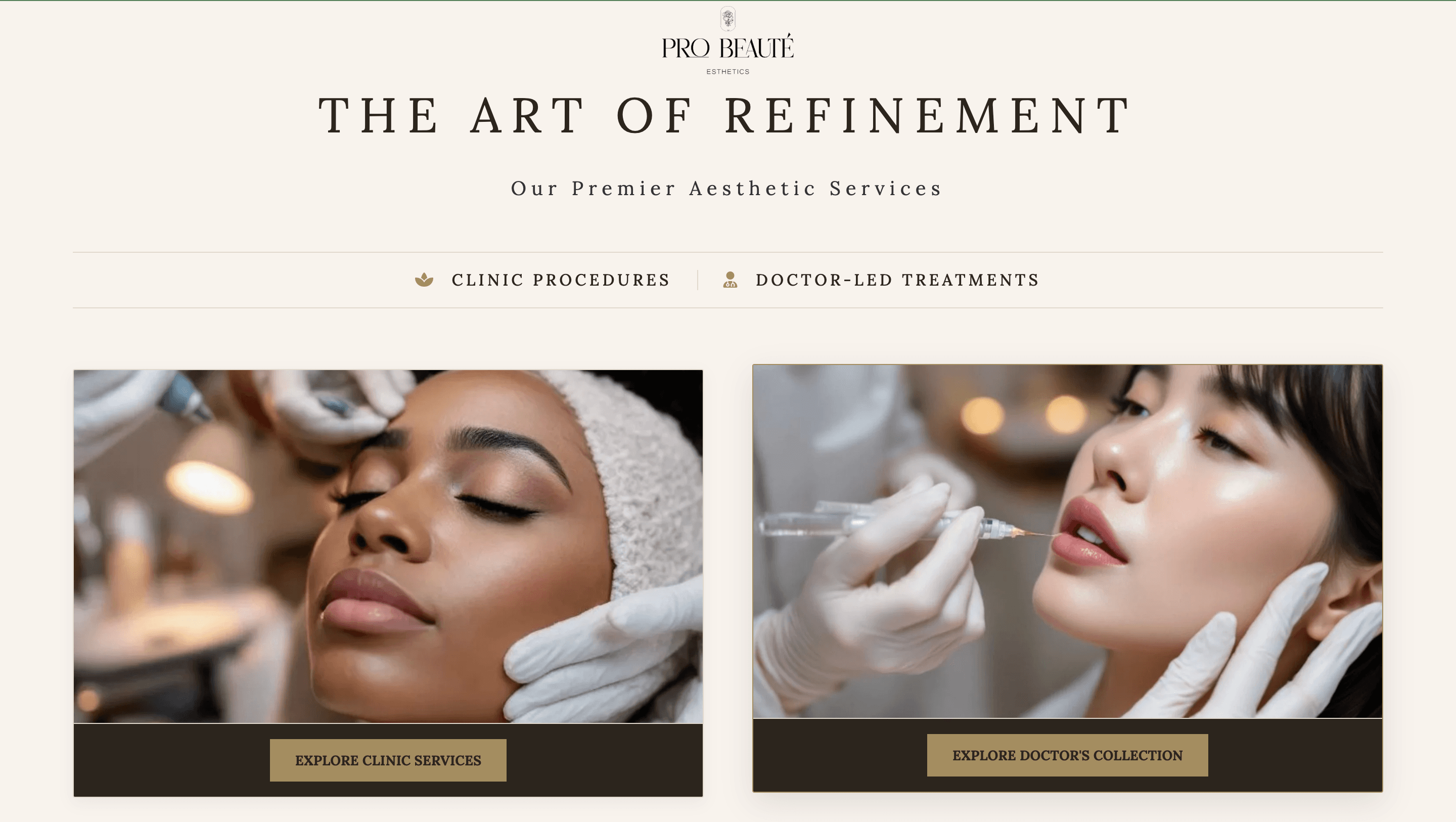 Probeauteph Website screenshot 3