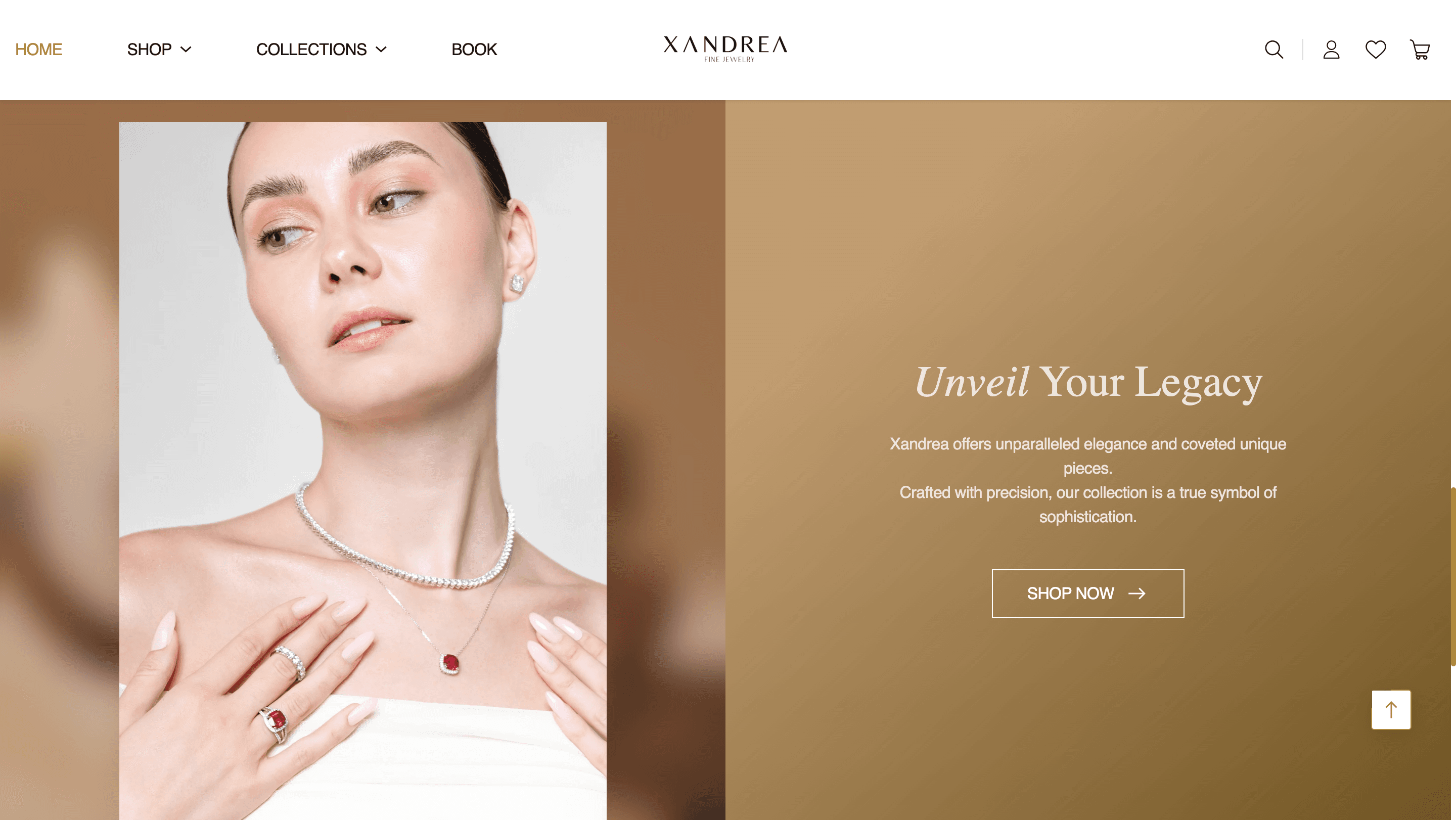 Xandrea Fine Jewelry E-Commerce screenshot 1