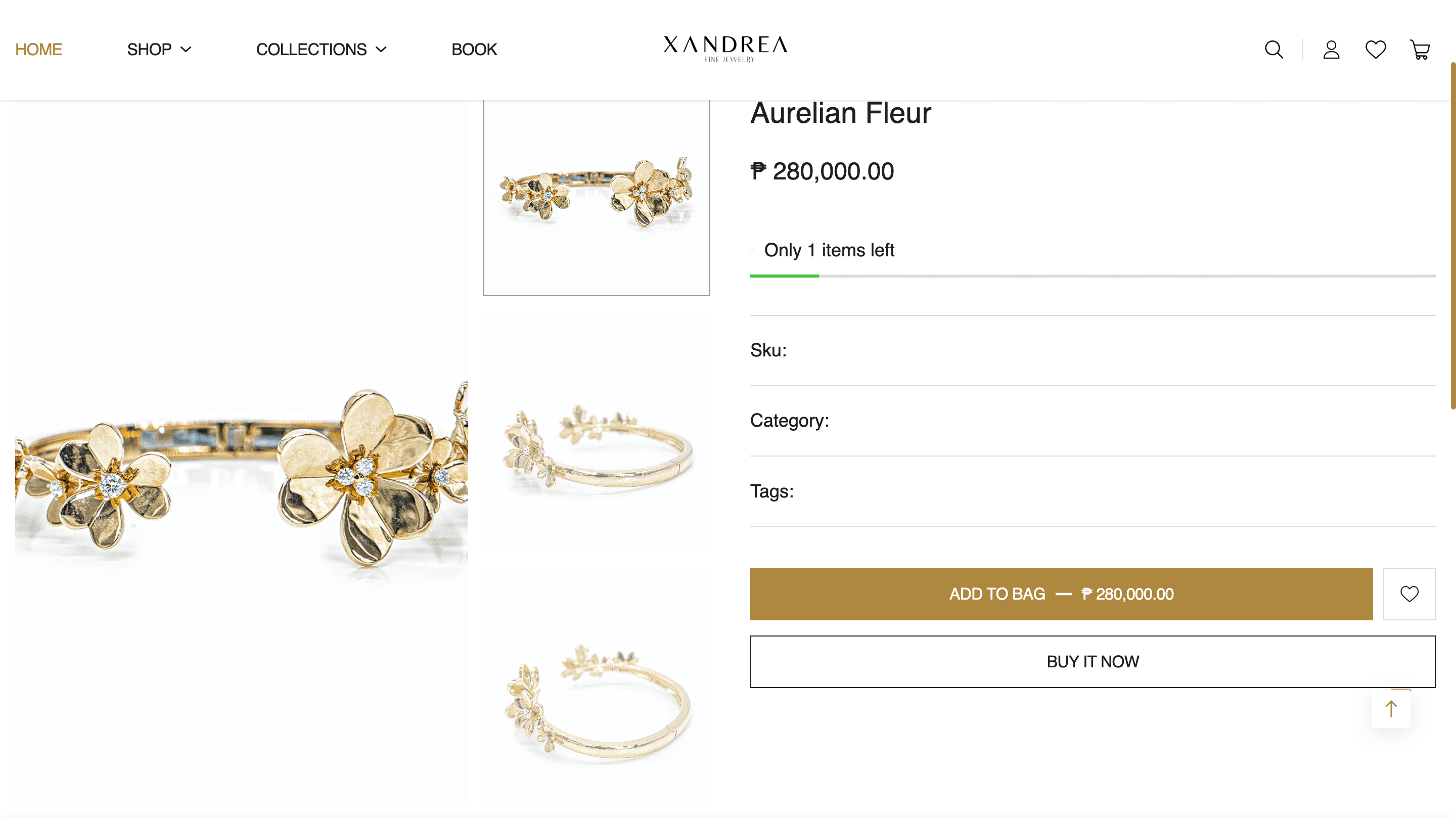 Xandrea Fine Jewelry E-Commerce screenshot 3