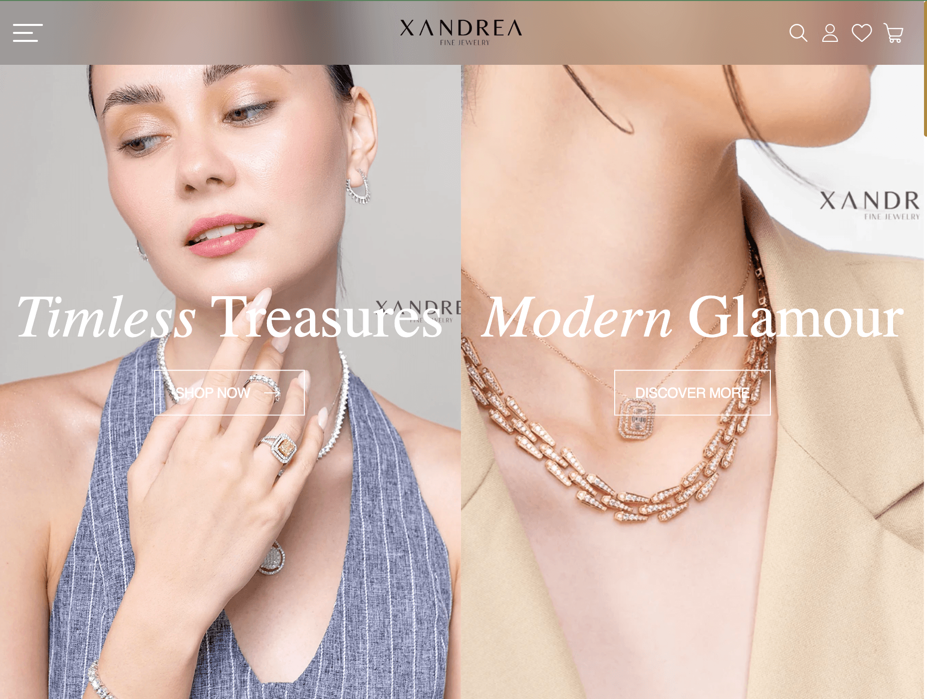 Xandrea Fine Jewelry E-Commerce